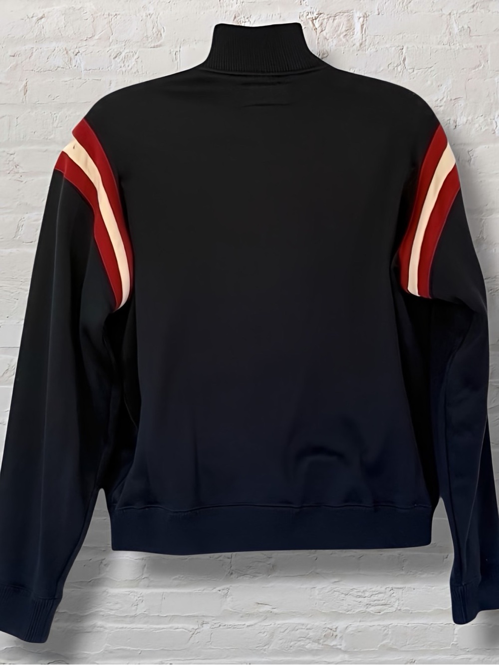Vintage Abercrombie & Fitch Full Zip Jacket XL Red Stripe Track Style Navy - Picture 4 of 9